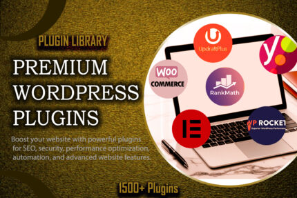 1500+ Premium WordPress Plugins Bundle | Elementor Pro, Rank math Pro, Speed Tools ⚙️
